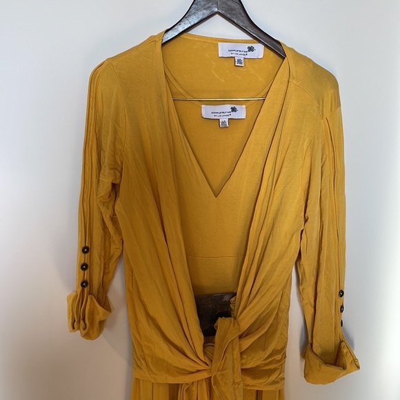 Completely Me by Liz Lange yellow sweater and dress set - Picture 2 of 7